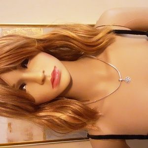 Authentic Pandora Snake Chain Necklace with  Pendant - Excellent Used Condition